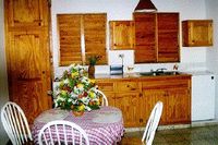Kitchen of the Guest House ALEMANIA PENSION - Boca Chica - Dominican Republic